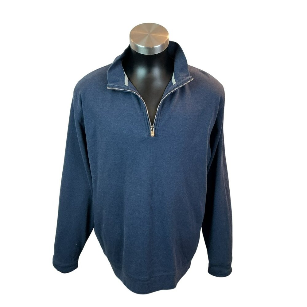 Peter Millar Navy 1/4 Zip Pullover Mens XL